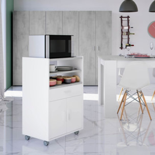 Mueble microondas Basic Blanco Artik (Blanco Mate) - Gris Cemento