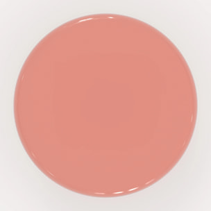 Table d'appoint ronde en métal rose D41 cm - Rosalie