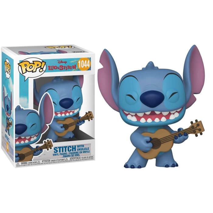 Lilo & Stitch Disney POP! Figure in Vinile Stitch con Ukulele 9 cm Funko