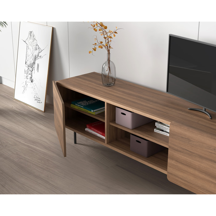 Bajo tv Biscuit nogal 54x180x44 cm