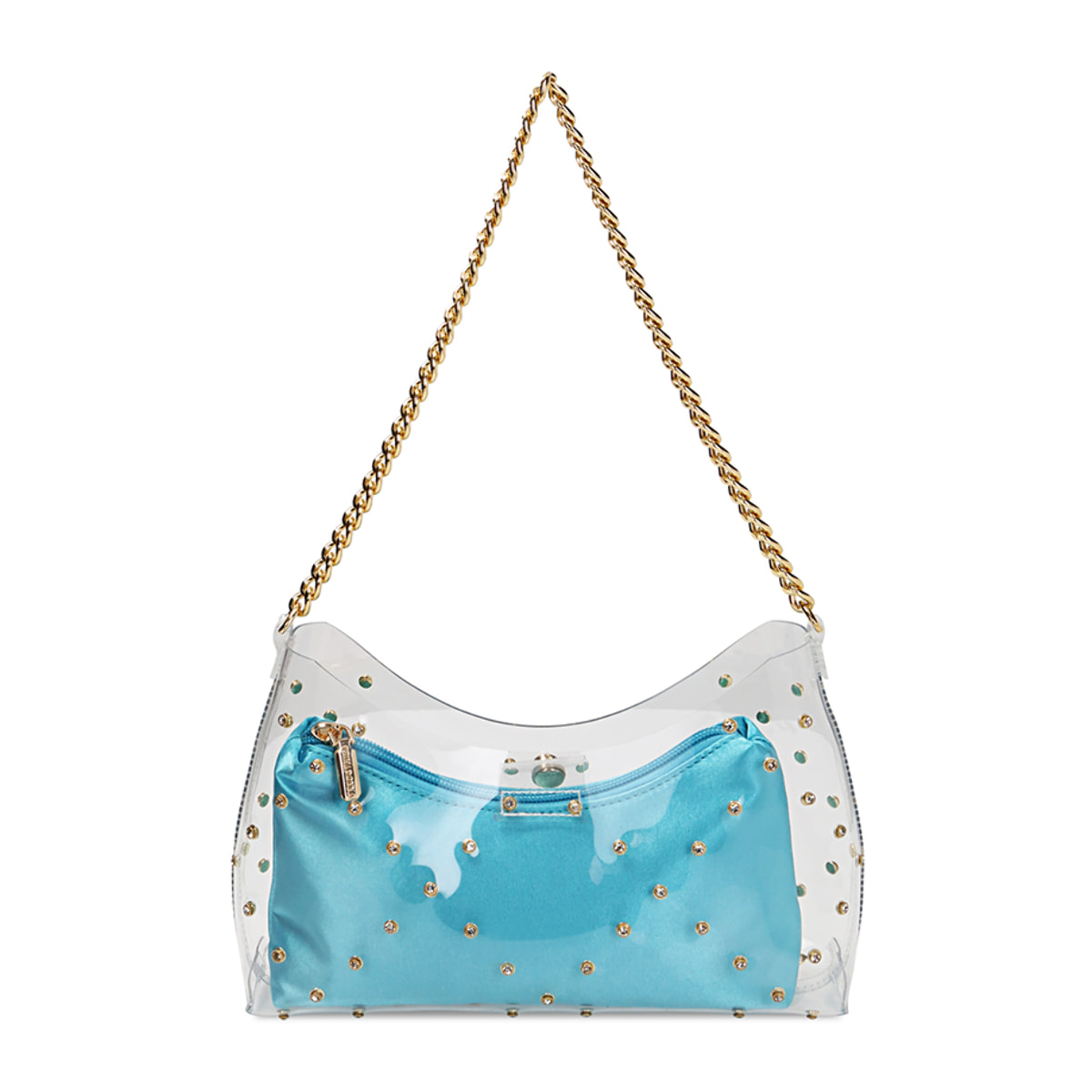 Mini bag celeste in pvc