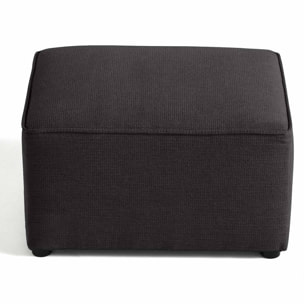 Canopy - pouf - en tissu texturé - Gris foncé