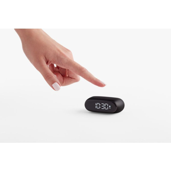 Réveil LEXON Minut ultra-compact Rechargeable Noir