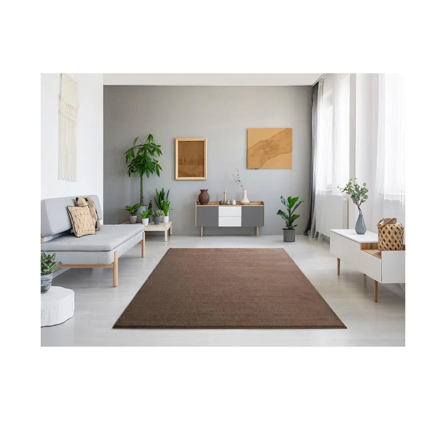 Alfombra Montana Liso Beige, varias medidas disponibles
