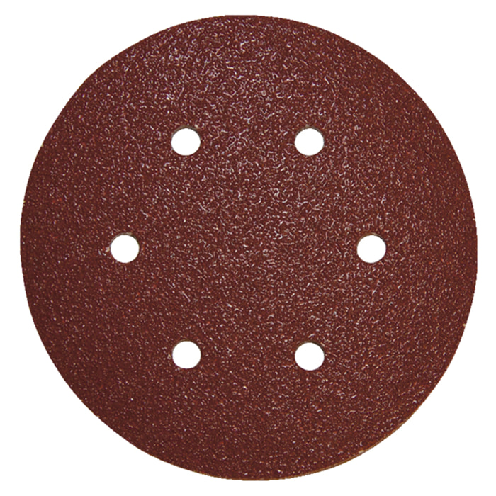 Disques abrasifs Ø 150 mm auto-agrippant 6 trous (bois/métal) G 120 - MAKITA - bte de 10 - P-37518