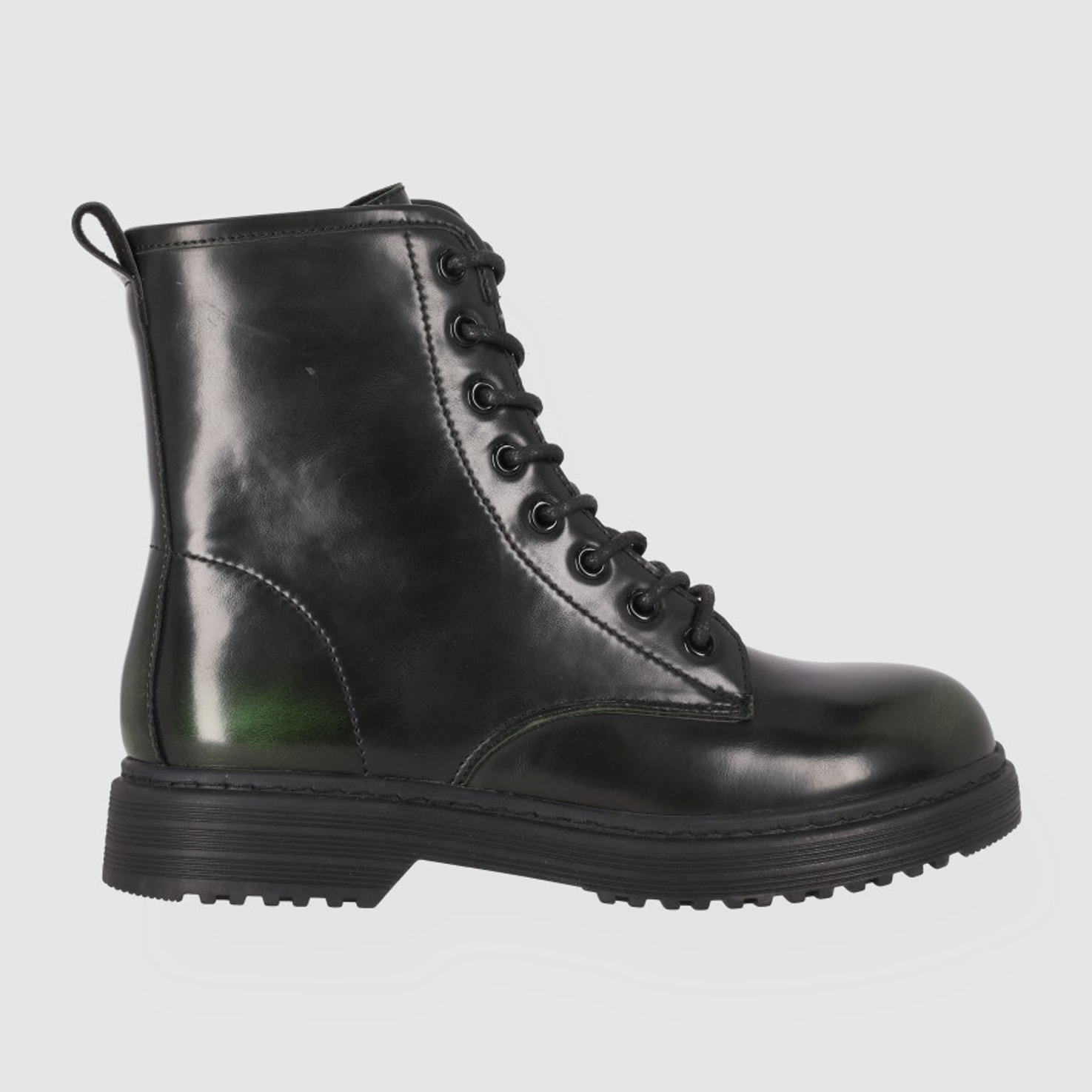 Botines - Verde - Tacón: Bajo