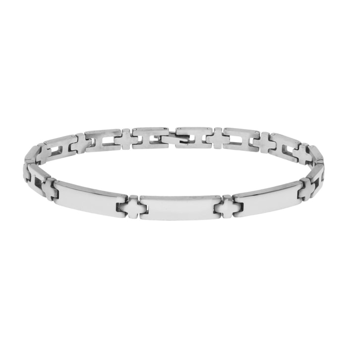 Bracciale Hiriwa 925 Acciaio Inossidabile Silver Uomo