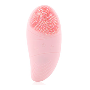 Spazzola per la pulizia del viso con testa in silicone. Massaggiatore, pulitore ed esfoliante. Batteria ricaricabile.