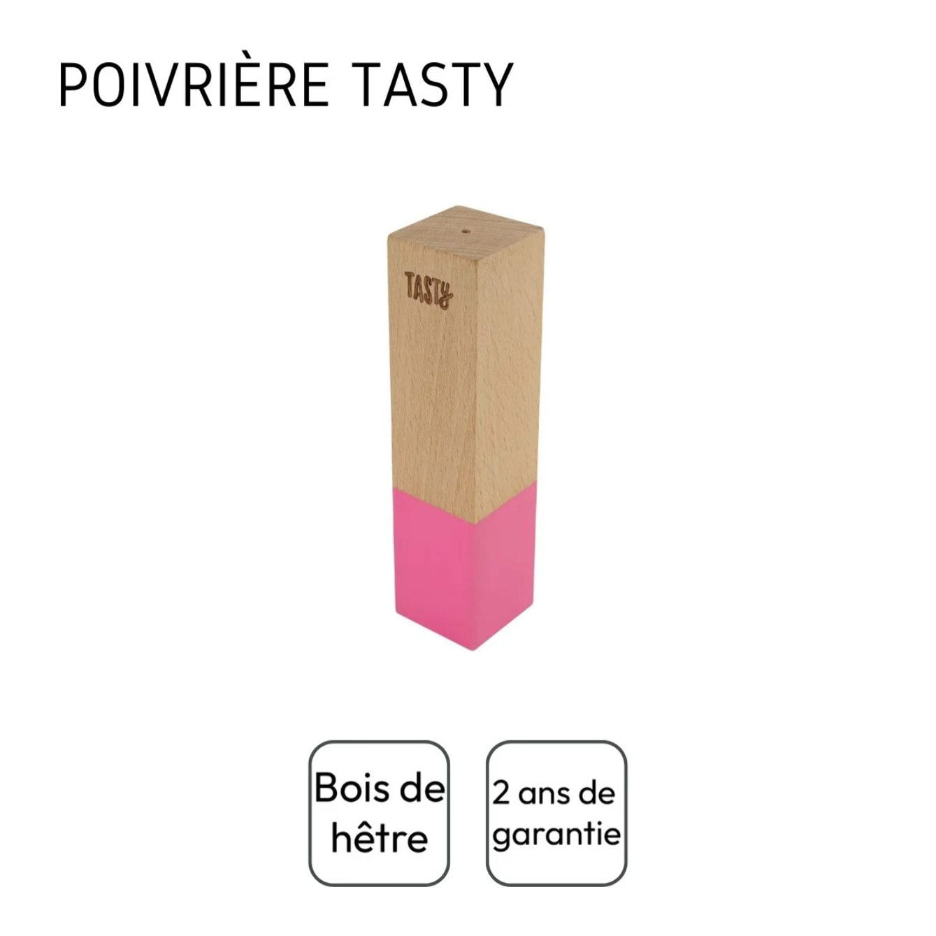 Poivrière design en bois Tasty Green