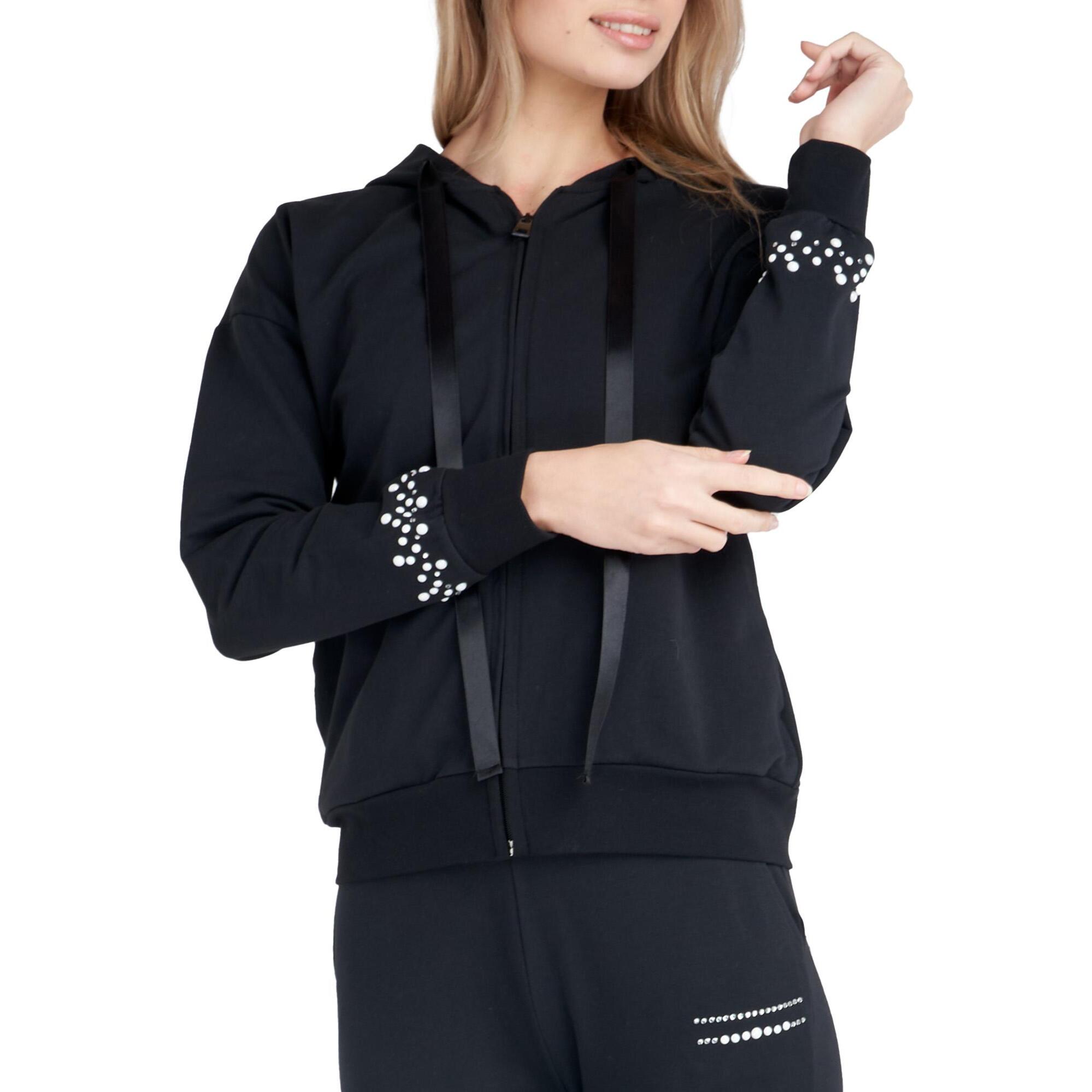 Chándal de lujo con capucha y cremallera para mujer