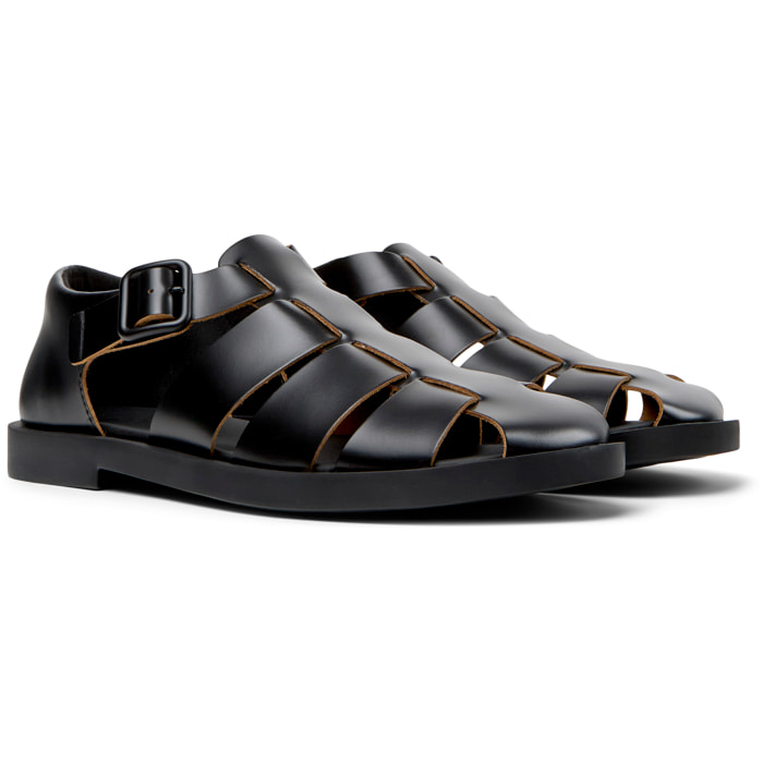 Sandalias - CAMPER Don - Negro - Cuero liso