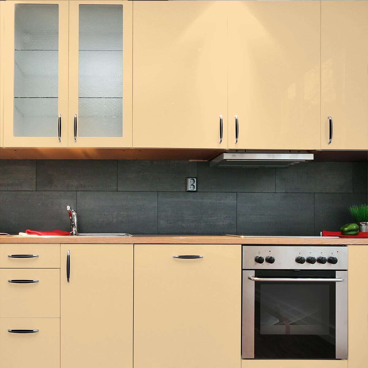 Rouleau adhésif décoratif Vinyle au Mètre - Sable - Sticker Lavable Imperméable Mur Cuisine Meubles