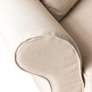 Canapé 3 places convertible beige OSCAR