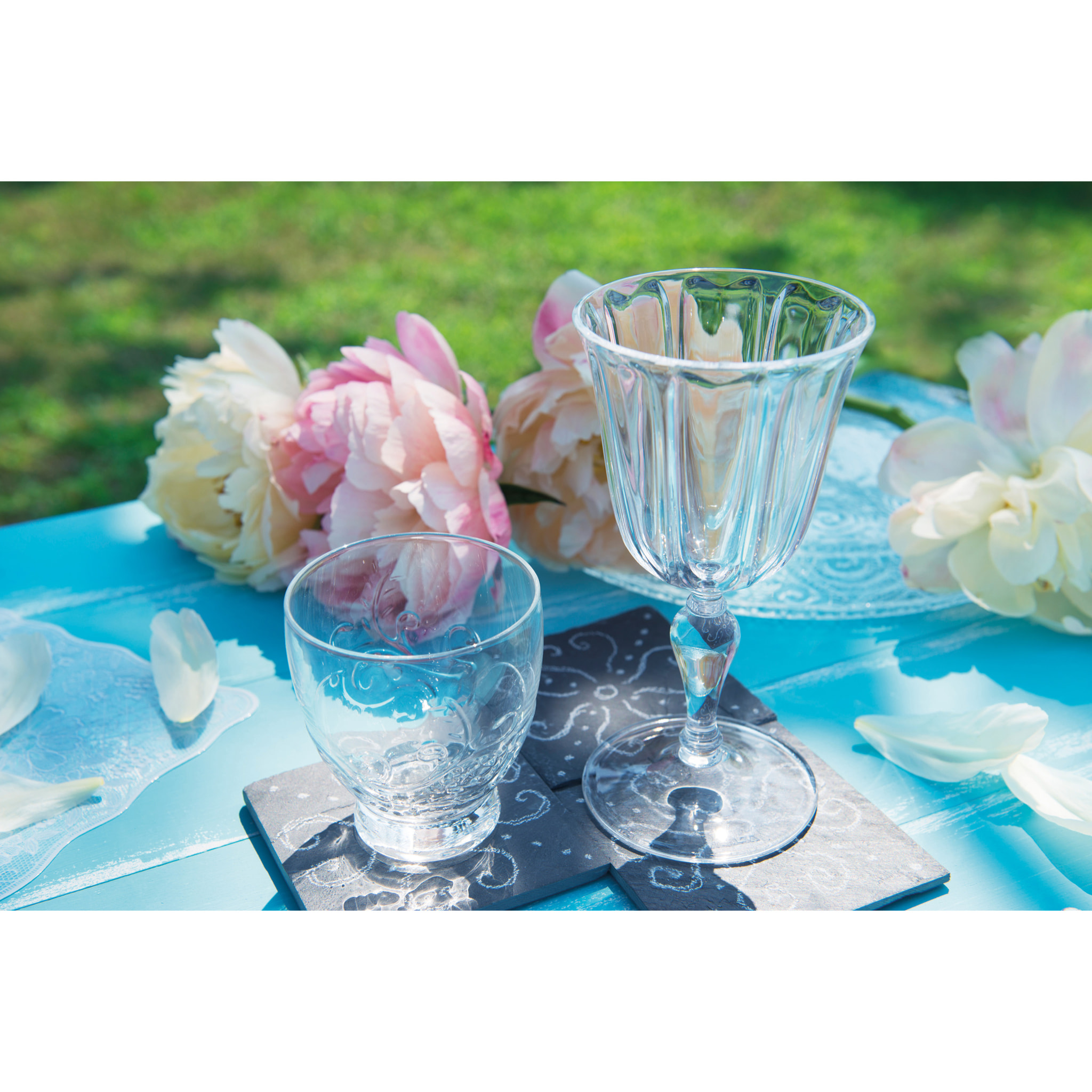 Set de 6 verres à vin Excelsa – Country, Plastique Transparent 25 cl