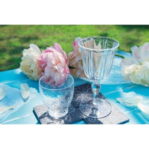 Set de 6 verres à vin Excelsa – Country, Plastique Transparent 25 cl