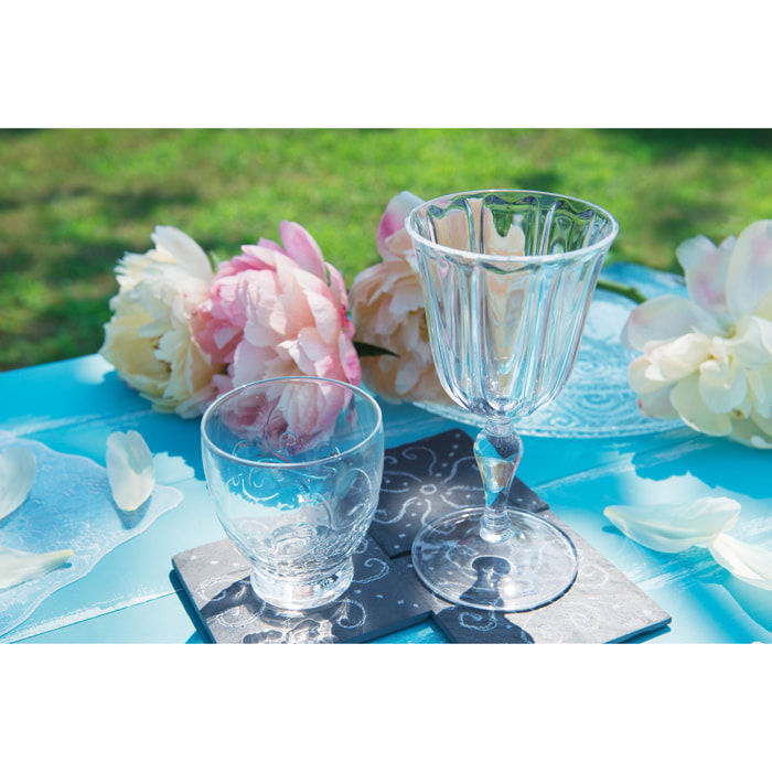 Set de 6 verres à vin Excelsa – Country, Plastique Transparent 25 cl