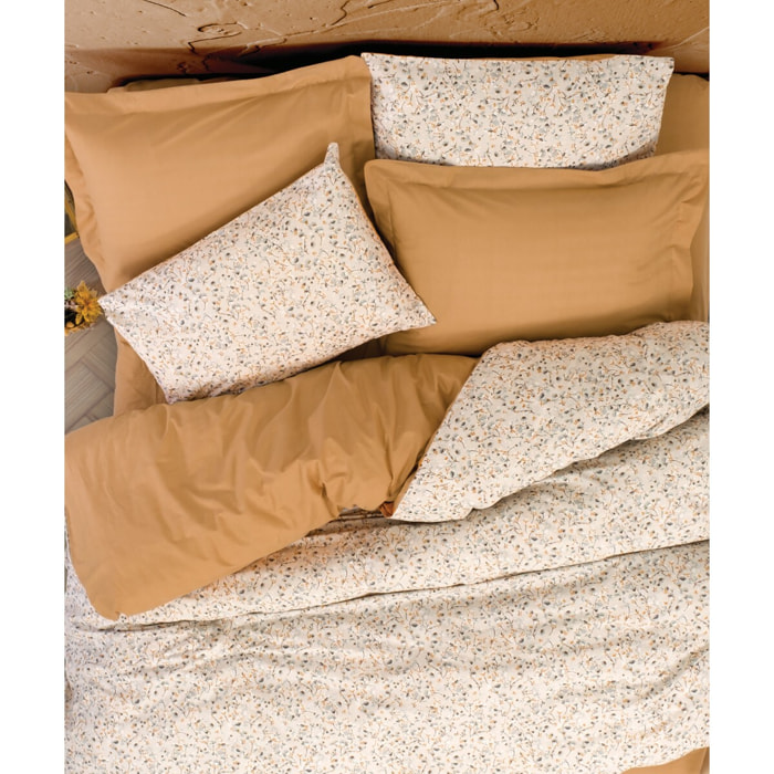 Parure housse de couette et taie(s) d'oreiller coton imprimé