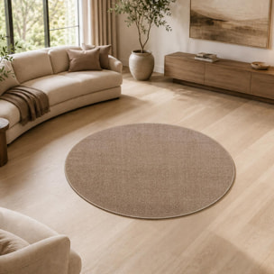 Tapis salon et chambre tissé motif uni PAJU