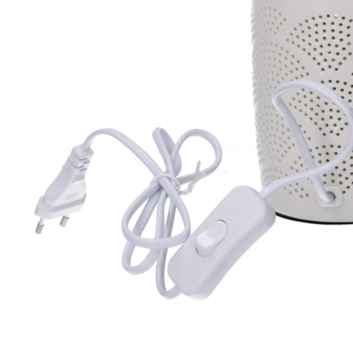 Bruciaessenze in ceramica gufo con spina cmø9,5h13,5