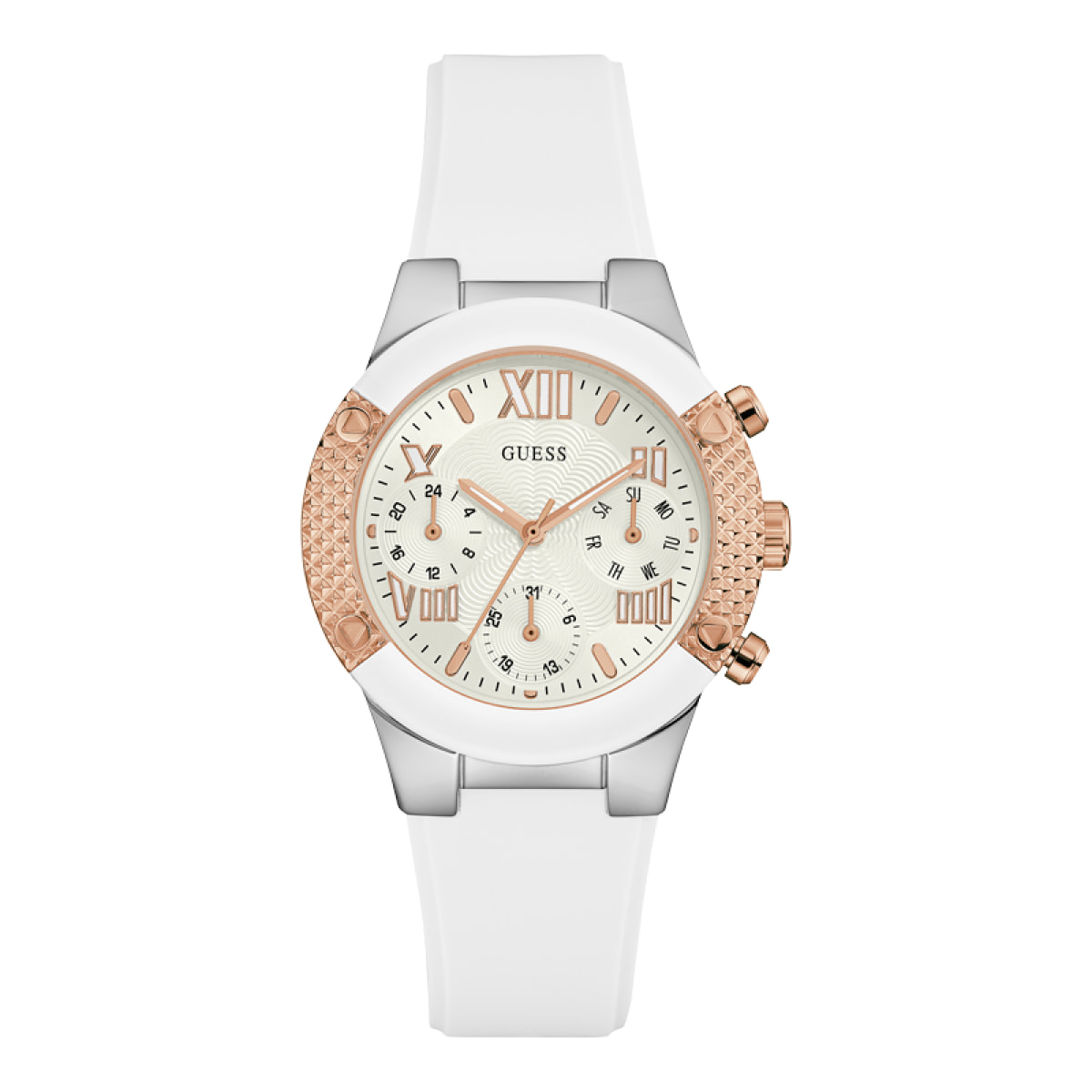 Reloj Guess W0773L1 Mujer Analogico Cuarzo con Correa de Silicona