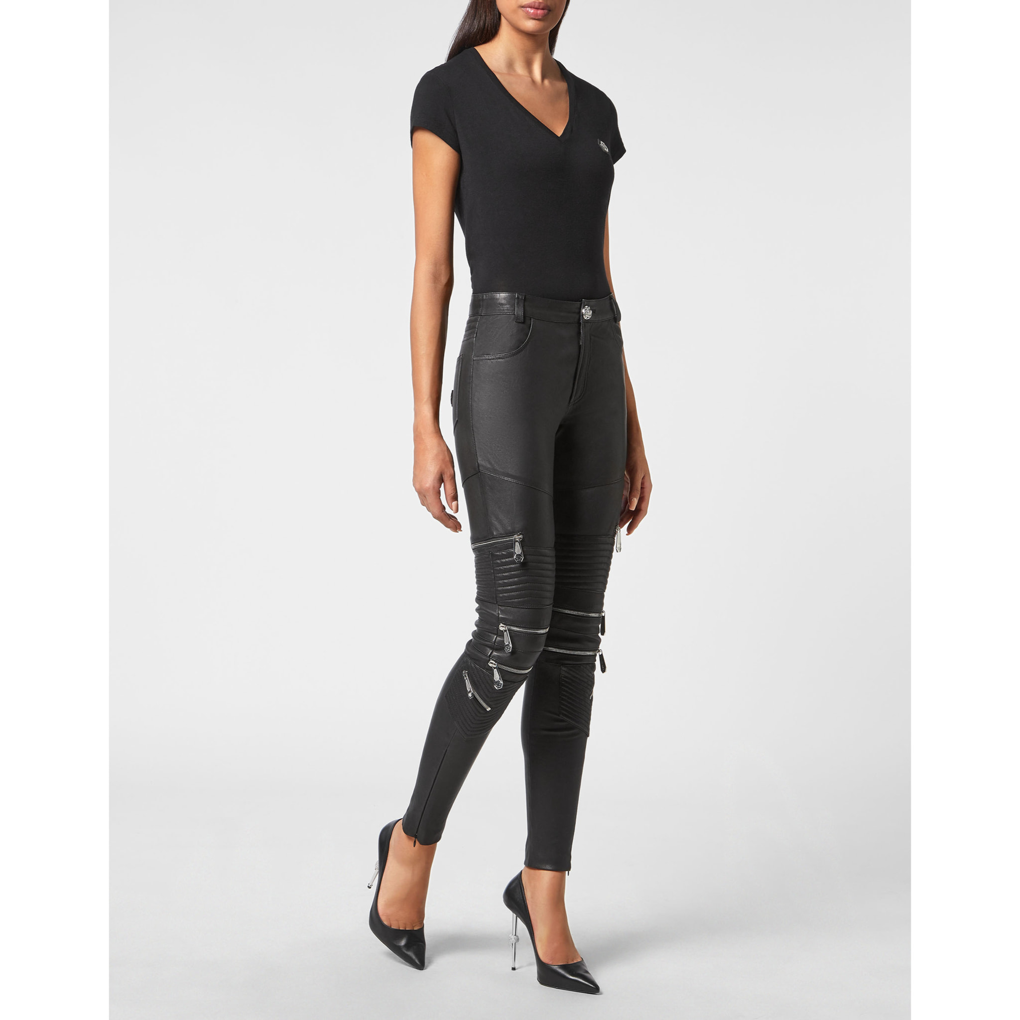 PHILIPP PLEIN Pantalones de cuero