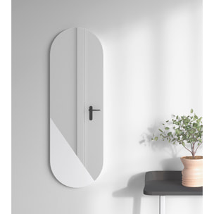 Espejo ovalado Aire haya blanco 90x30x2 cm