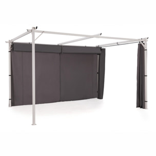 Rideau universel pour pergola Izifix - Gris