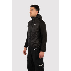 Chaqueta ECOActive Hybrid Insulated Jacket with cap marca ECOON - Negro