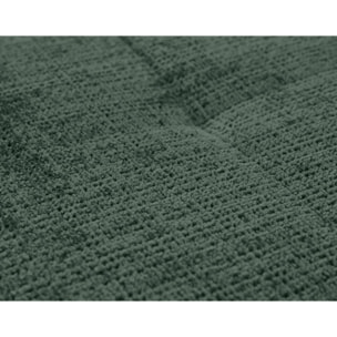 Rune - canapé d'angle droit 4 places en velours texturé - Vert
