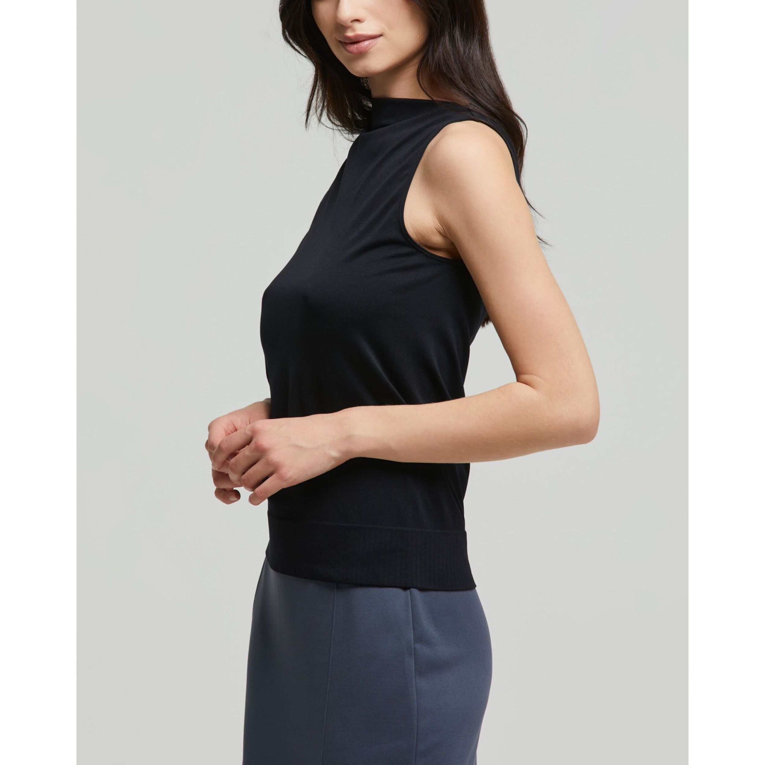 Smanicato scollo barchetta seamless