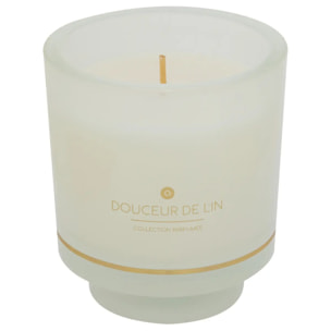 Bougie parfumée Ilae 225g pot verre lin