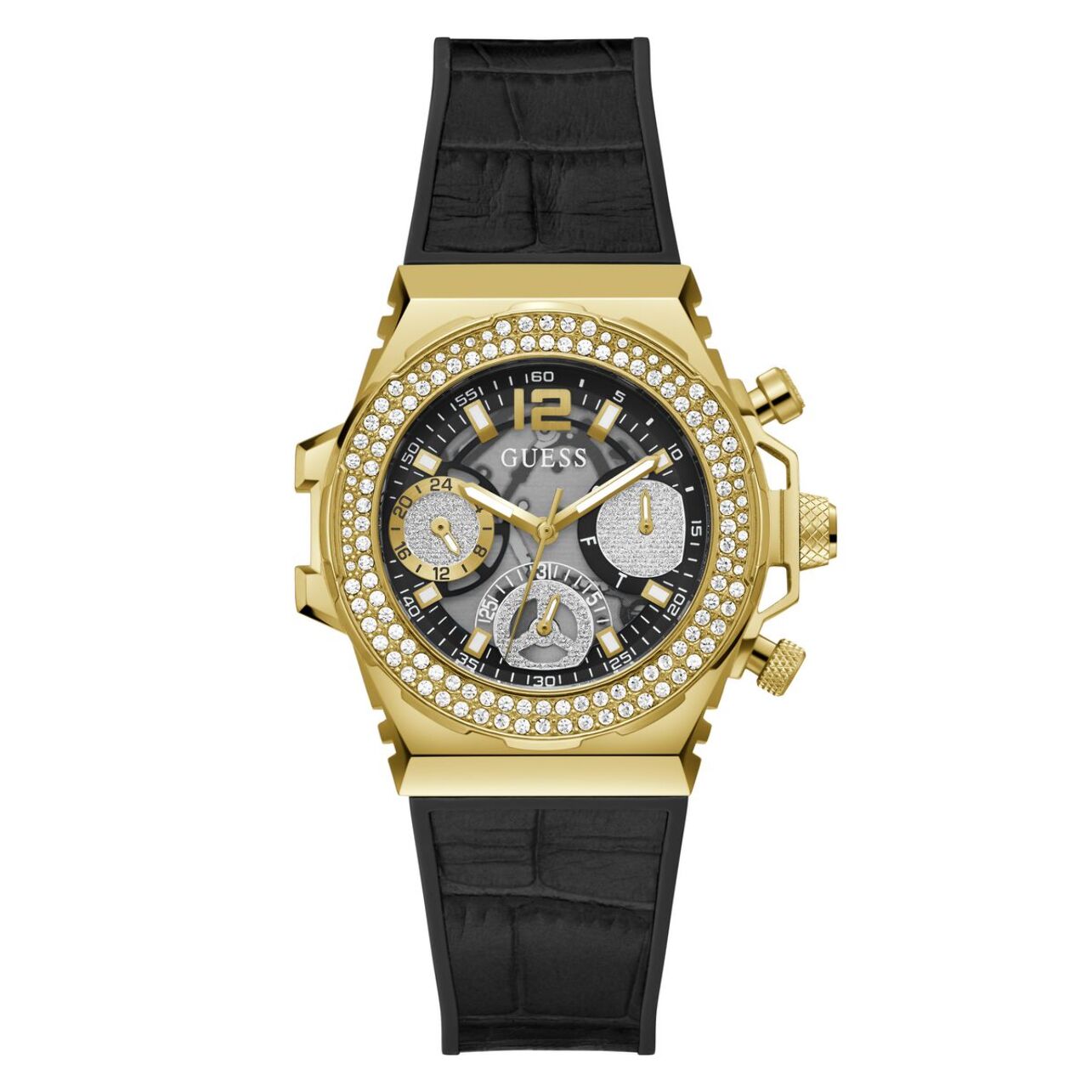 Reloj Guess GW0553L4 Mujer Analogico Cuarzo con Correa de Silicona