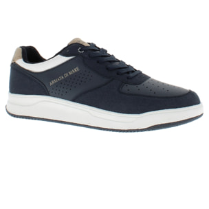 Armata di Mare Scarpe Uomo Sneakers Basse Stringate con Soletta Rimovibile in Memory Foam AMU S24N520 Navy