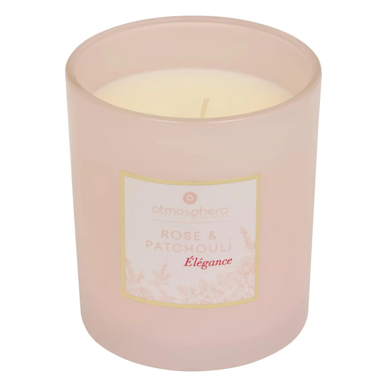 Bougie parfumée Maël 190g pot verre rose patchouli