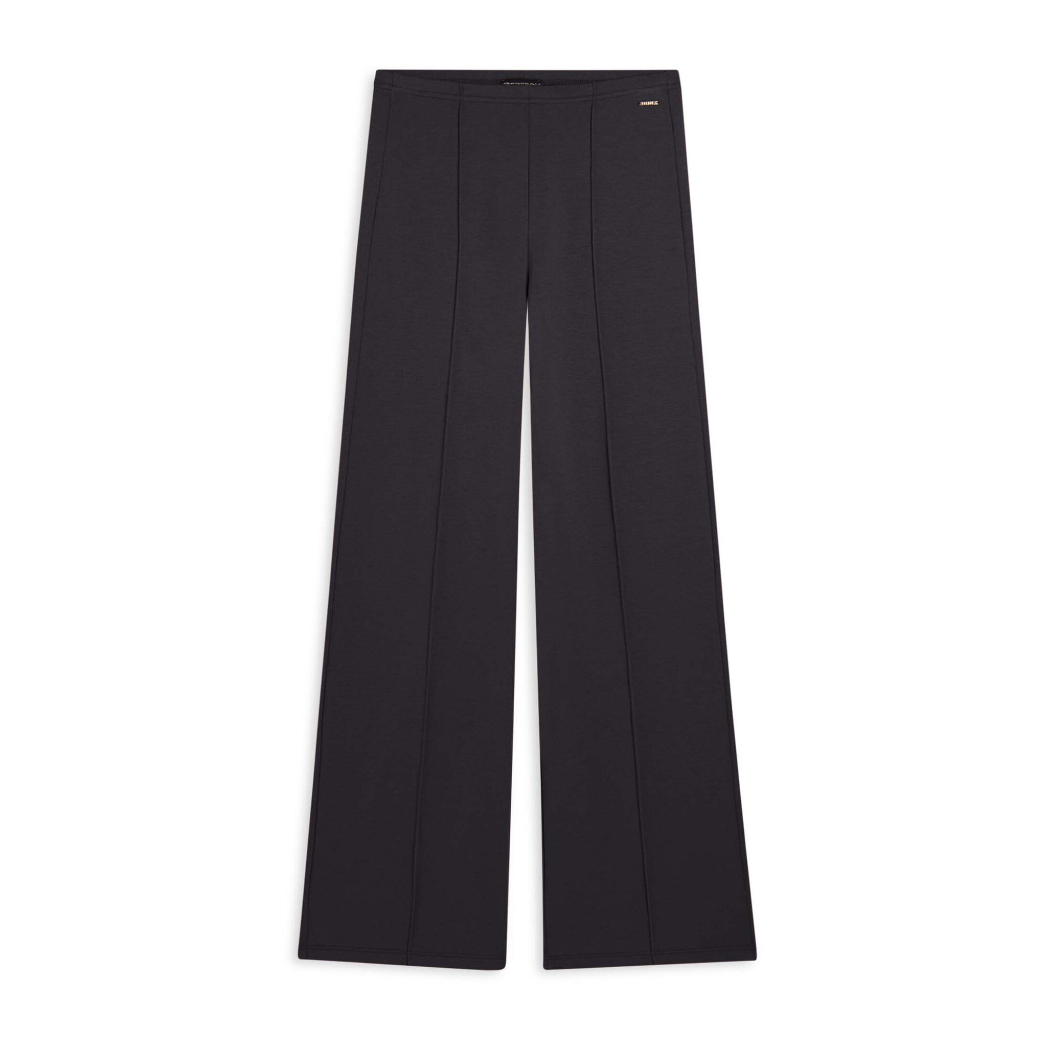 Pantaloni donna wide leg con cucitura centrale