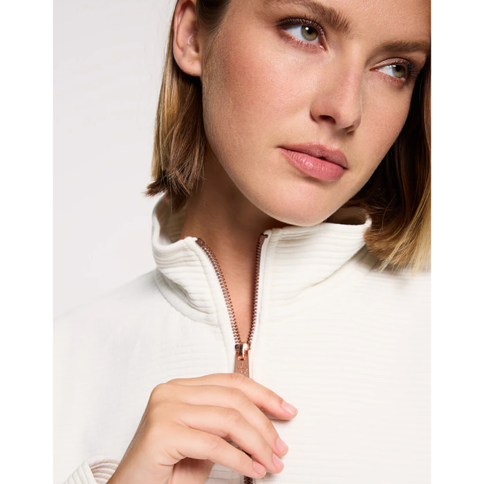 Chaqueta Cremallera Blanco - Tigia