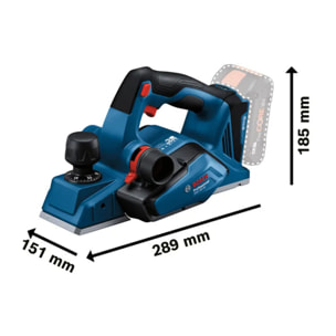 Rabot sans fil GHO18V-26 - BOSCH - Sans batterie, ni chargeur - L-Boxx - 06015B5000