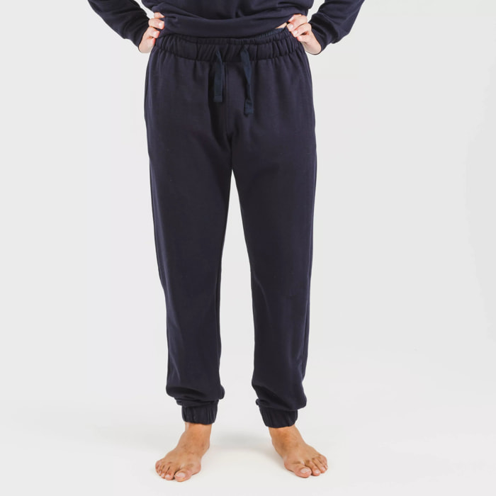 Pantalón largo básico deportivo azul marino