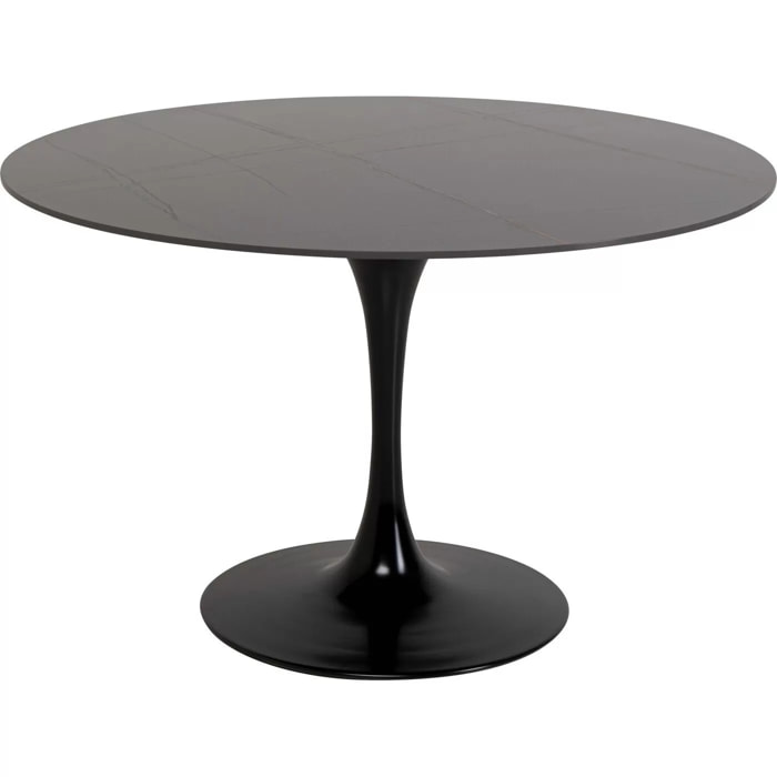 Table Invitation 120cm grès noir Kare Design