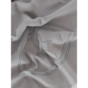 Motivi - Sciarpa con ricamo e frange - Grigio