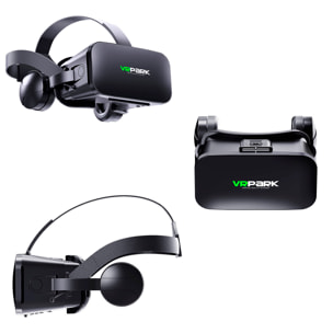 Occhiali di realtà virtuale J20. Vista panoramica 360º. Compatibili con IOS, Android.