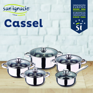 Bateria de cocina 12 piezas con juego de 3 sartenes y grill  SAN IGNACIO