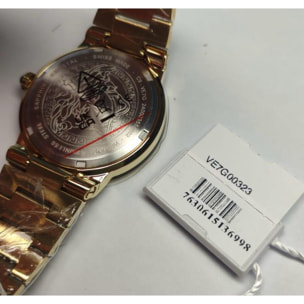 Versace Reloj Analógico De Cuarzo. Greca Logo Moonphase