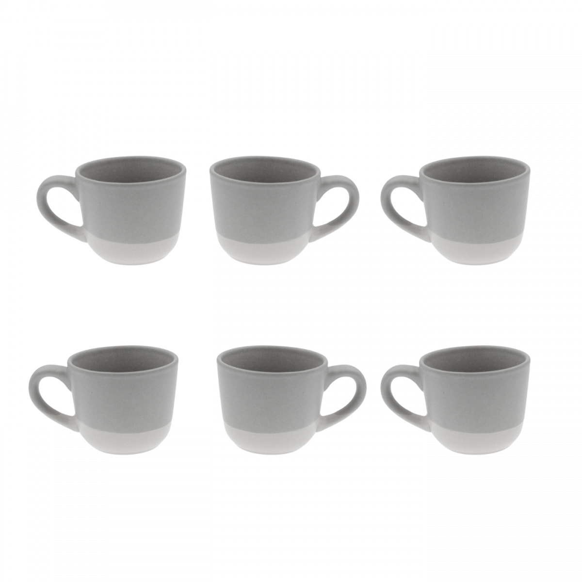 Lot de 6 tasses, TERRE DE SIENNE
