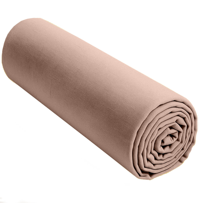 Drap Housse Bonnet:30cm 100% lin LavÉ 160g Nougat