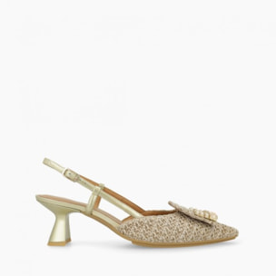 ZAPATOS DE SALÓN DORADOS KYOKO