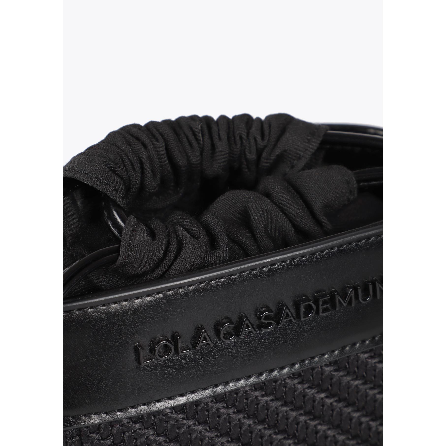 Borsa a tracolla combinata in tessuto e similpelle