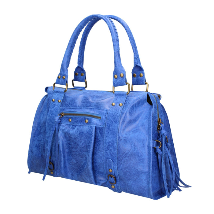 Borsa a spalla da donna - Modello Clara - Vera pelle - 41.0 x 28.0 x 13.0 cm