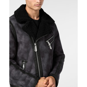 PHILIPP PLEIN Biker Jacket ICONIC PLEIN