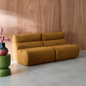 Chauffeuse bouclette texturée 1 place (lot de 2) NOVA